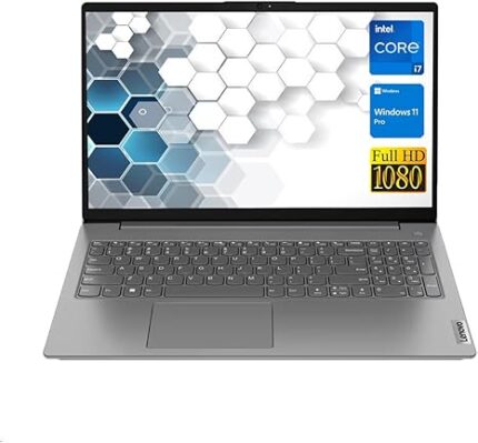 Lenovo V15 Gen 3 Business Laptop, 15.6" FHD Display, Intel Core i7-1255U, 16GB RAM, 512GB SSD, Wi-Fi 6, Bluetooth, HDMI, RJ-45, Webcam, Windows 11 Pro, Black